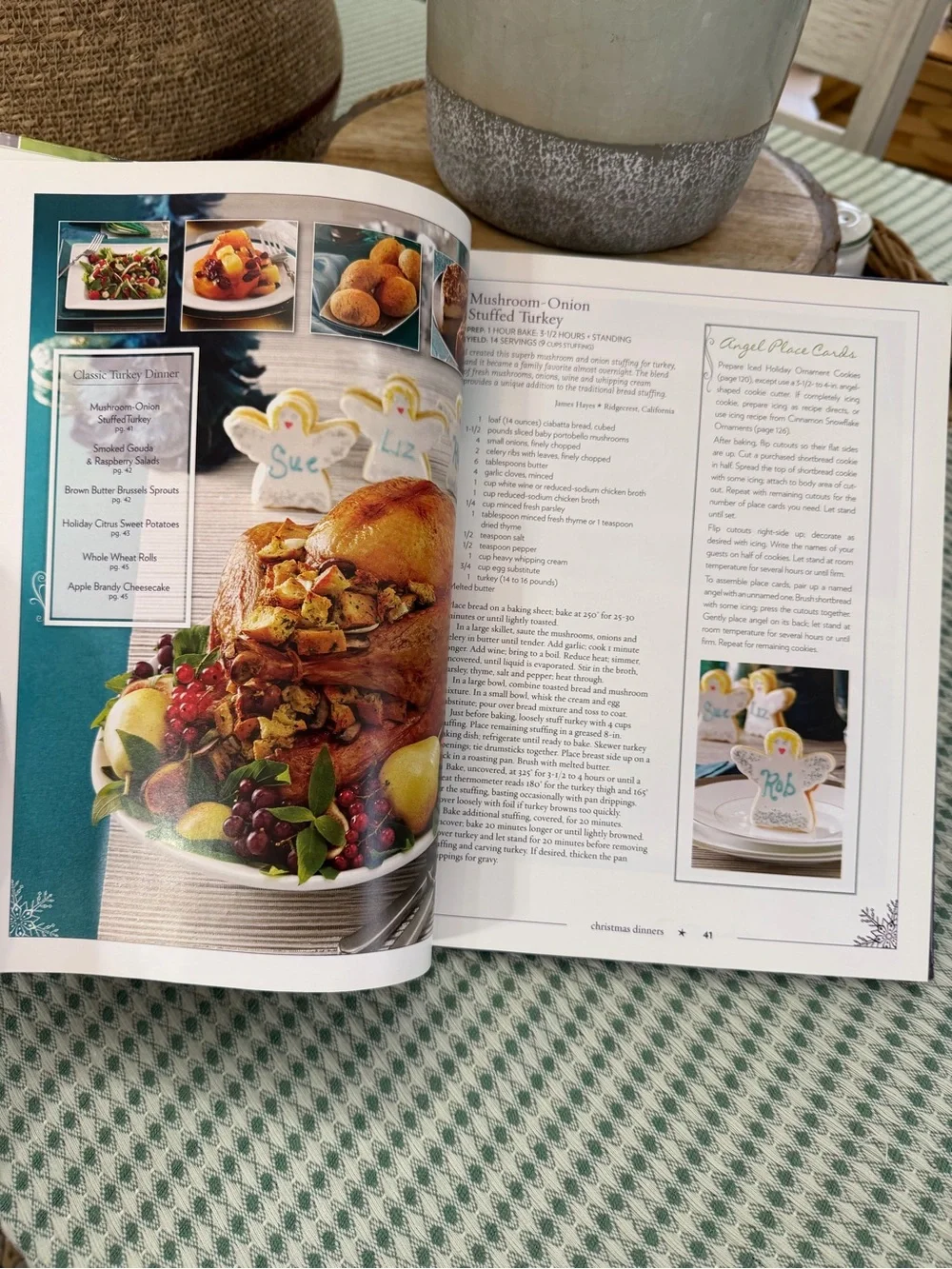 Taste of Home Christmas Cookbook Hardcover Y2K Christmas Cookbook Illustrations